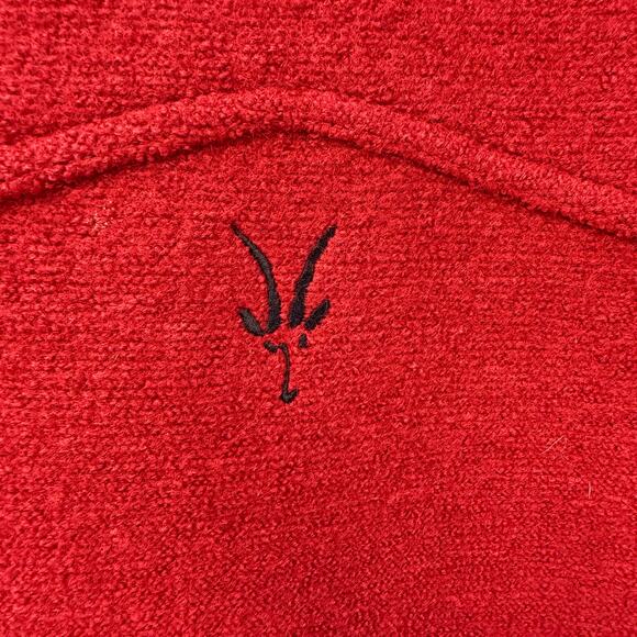 Ibex Jacket Men's M Red Black 100% New Wool Full Zip Made in the USA - Picture 5 of 12